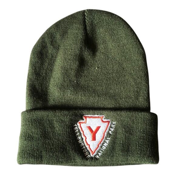 Urban Outfitters NWOT American Needle Yellowstone National Park Beanie Cap Green - Picture 1 of 9